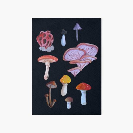 Fungus Print Art Board Print