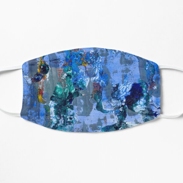 Abstract - Lobster a La Natural - Acrylic on Canvas by Kathrina Shine Mask