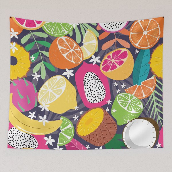 Item preview, Tropical fruit pattern 01 designed and sold by BlueLela.