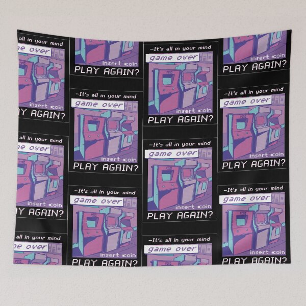 Item preview, vaporwave arcade quote  designed and sold by pirminio.