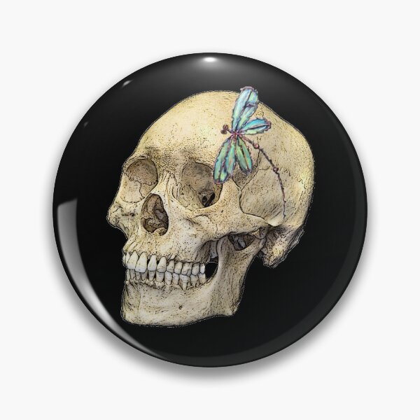 Item preview, Skull & Dragonfly  designed and sold by lyndseyart.