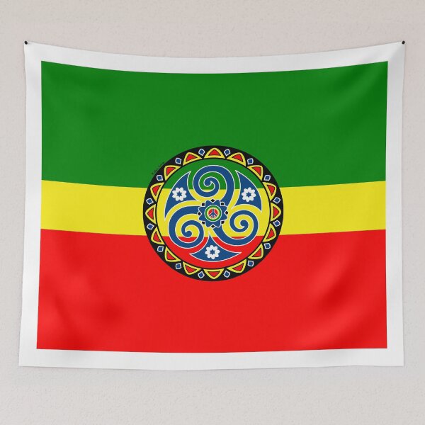 Item preview, Rasta triskell designed and sold by Breizh-Korser.