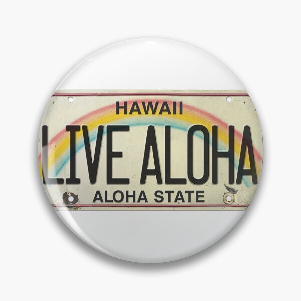 Item preview, Vintage Hawaii License Plate Live Aloha designed and sold by northshoresign.