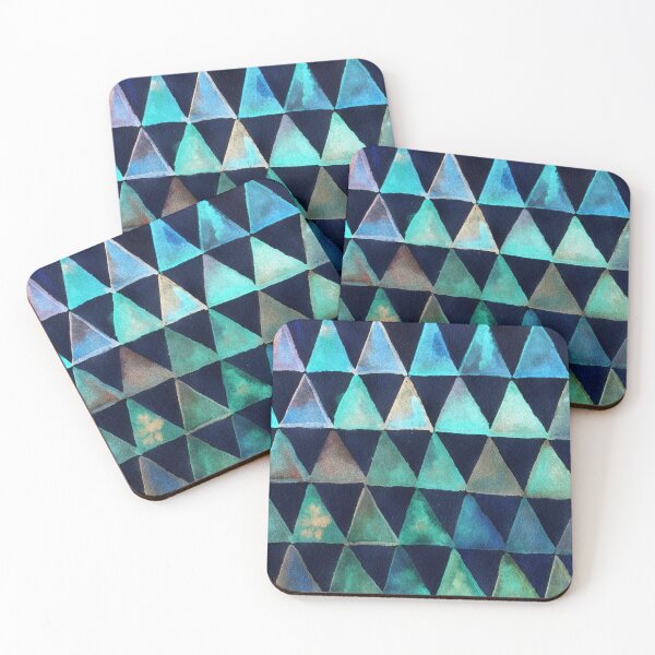 Item preview, BLUE TRIANGLES designed and sold by Begoll Art.