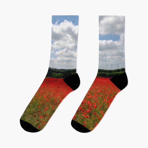 Item preview, Poppy field landscape designed and sold by ScenicViewPics.