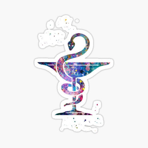 Vista previa del artículo con la obra «Símbolo de farmacia Hygieia», diseñado y vendido por EvasDreams.