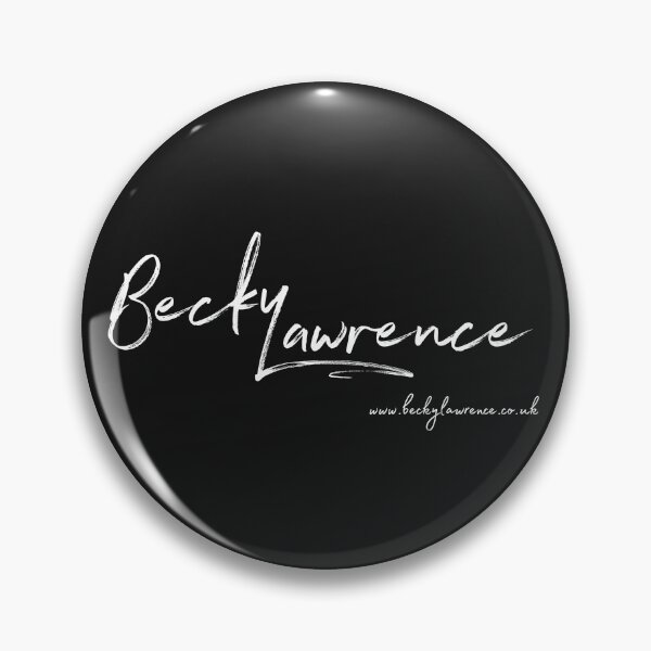 Becky Lawrence Standard Logo in White Pin