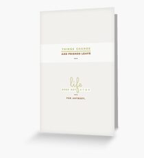GREETING CARDS - 'The perks of being a wallflower' by Stephen Chbosky Greeting Card
