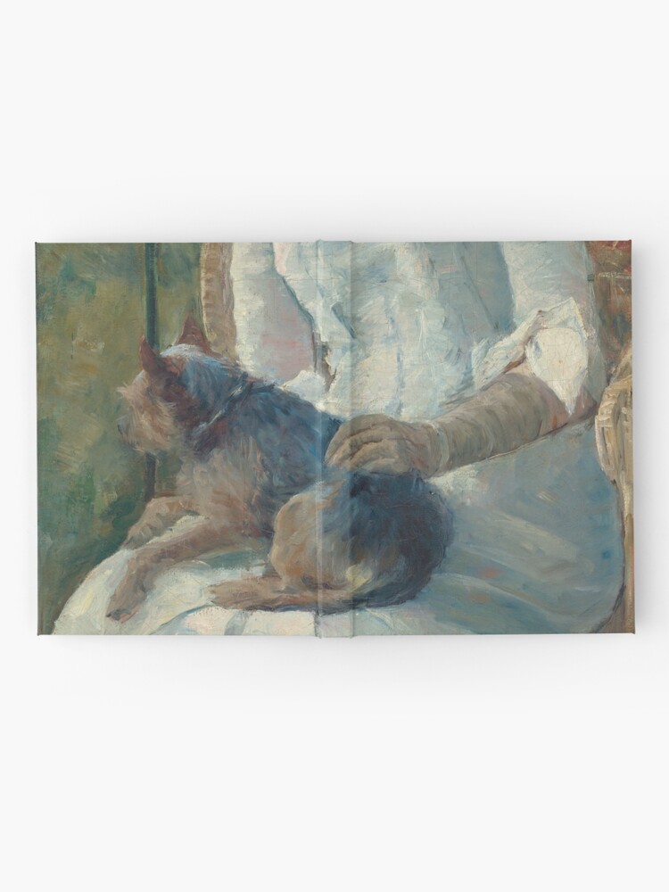 Alternate view of Young Girl at a Window With Dog Oil Painting by Mary Stevenson Cassatt Hardcover Journal