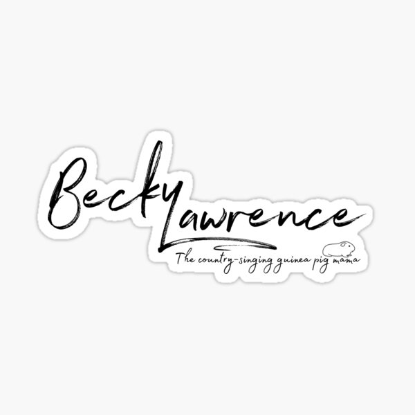 Becky Lawrence (Guinea Pig Mama) logo Sticker
