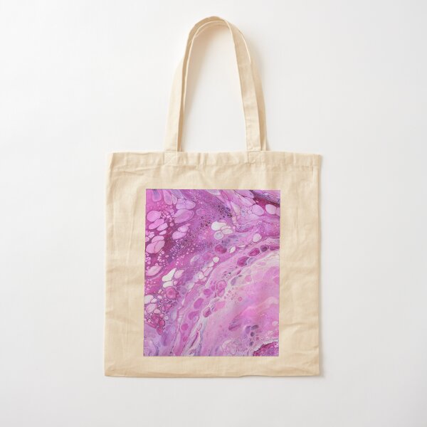 pink bubbles Baumwolltasche