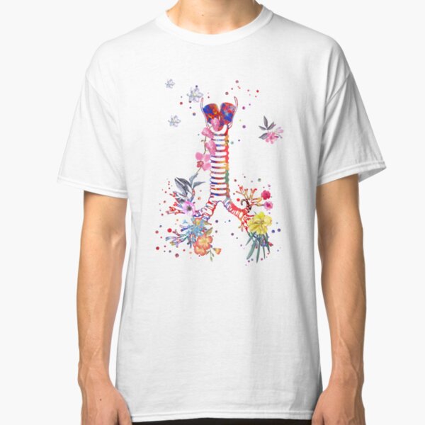 Windpipe, windpipe anatomy, watercolor windpipe Classic T-Shirt