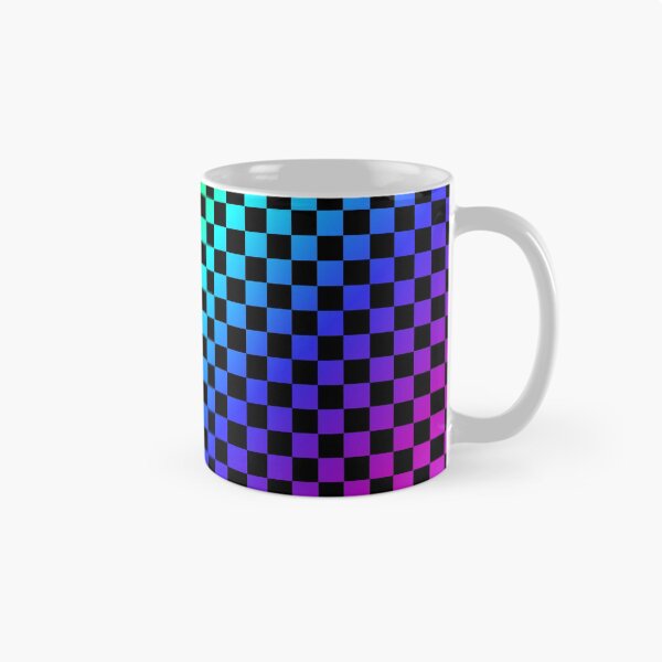 Item preview, Checkerboard pattern rainbow colors colorful black designed and sold by ChrissiCreation.