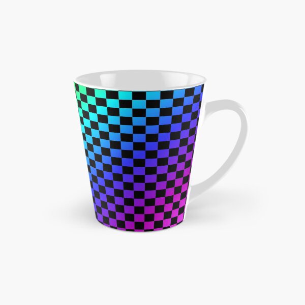 Item preview, Checkerboard pattern rainbow colors colorful black designed and sold by ChrissiCreation.
