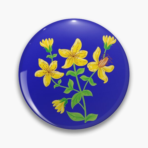 Item preview, St. John's Wort Flowers - Yellow Floral Artwork designed and sold by Thordur Sturluson.