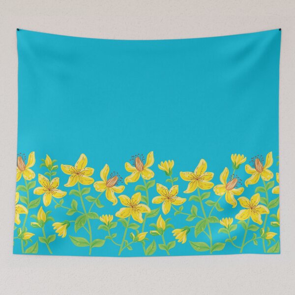 Item preview, St. John's Wort Flowers - Yellow Floral Artwork designed and sold by Thordur Sturluson.