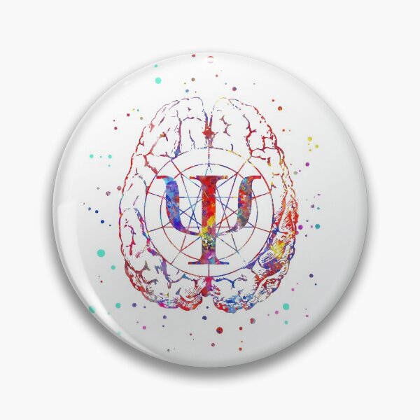 Item preview, Psychology symbol and brain designed and sold by Rosaliartbook.