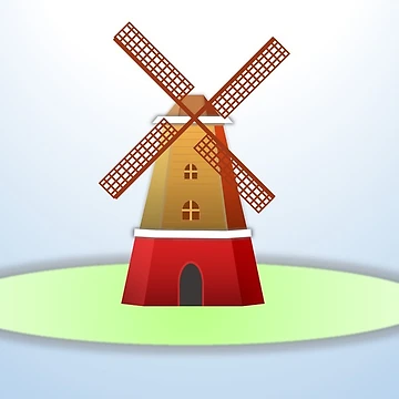 Artwork thumbnail, Dutch mill by powerpointer