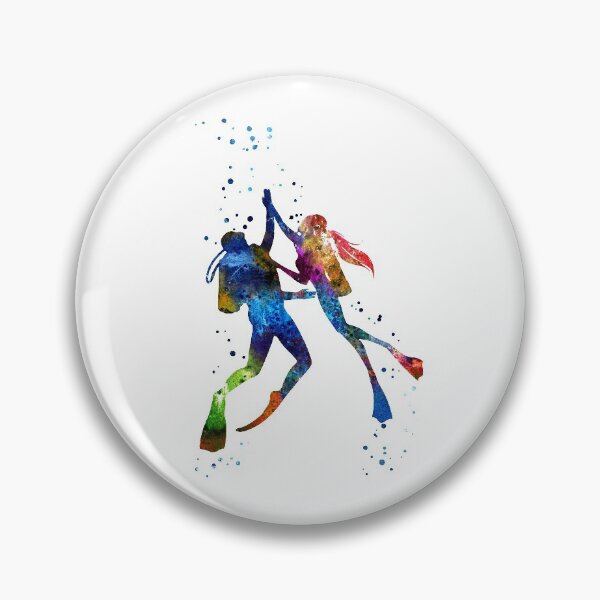 Item preview, Scuba divers, scuba couple, scuba divers couple, scuba diving designed and sold by Rosaliartbook.