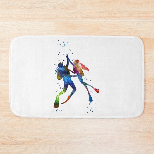 Item preview, Scuba divers, scuba couple, scuba divers couple, scuba diving designed and sold by Rosaliartbook.