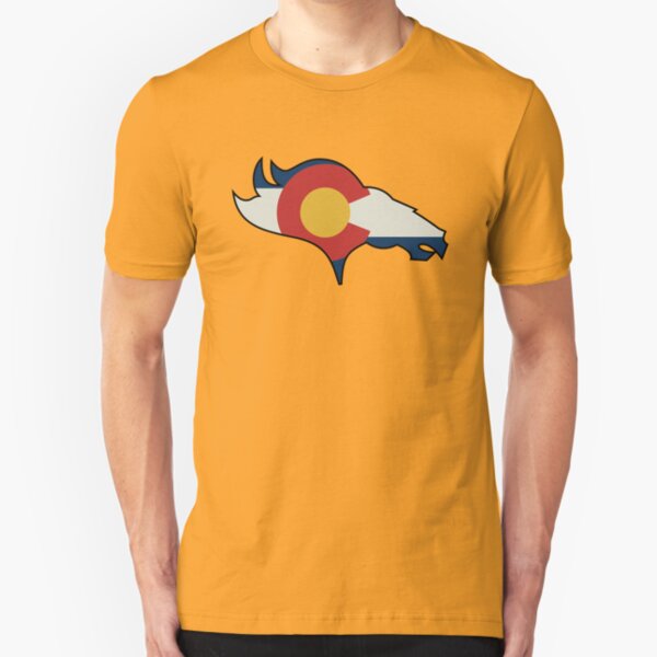 Colorado Flag Design Slim Fit T-Shirt