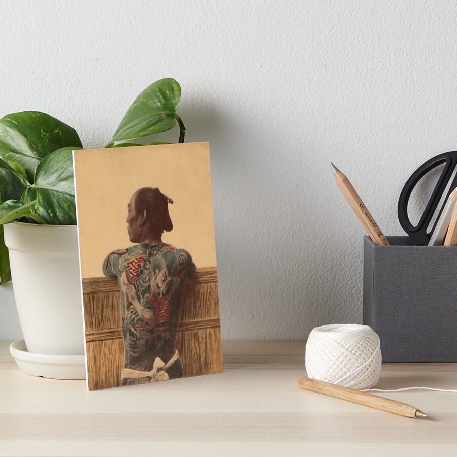 Japanese tattoo Art Board Print