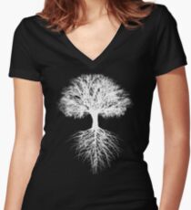 Tree of Life Women's Fitted V-Neck T-Shirt