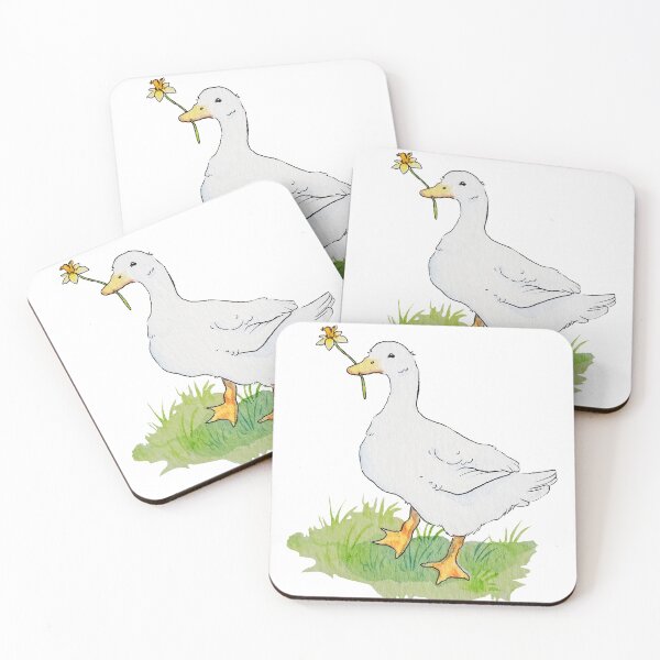 Item preview, Watercolor Duck with Daffodil designed and sold by eleary.