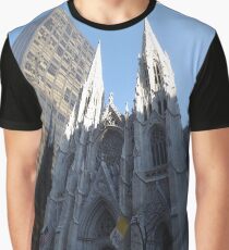 Camiseta gráfica St. Patricks Cathedral and Reflection, 5th Avenue, New York City