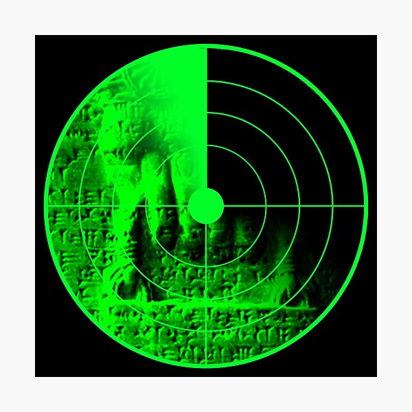 Sumerian Bag Radar Photographic Print