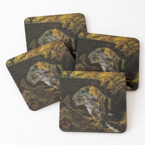 Item preview, 'Golden Bridge', Autumn at The Hermitage, Near Dunkeld designed and sold by mucklepawprint.