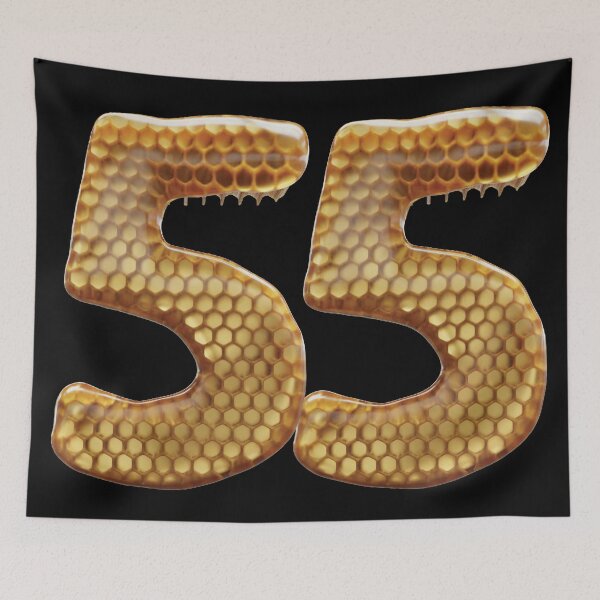 Item preview, 55 Number 3d Honey Numbers Font designed and sold by HelloFromAja.