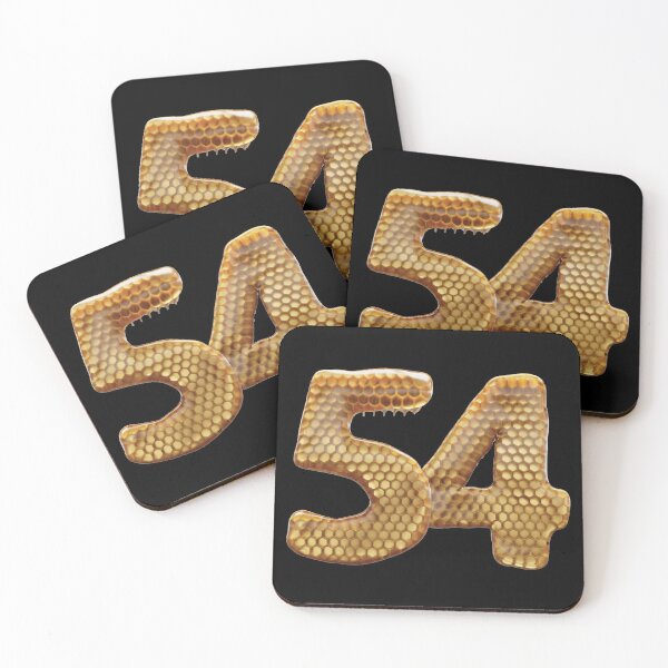 Item preview, 54 Number 3d Honey Numbers Font designed and sold by HelloFromAja.