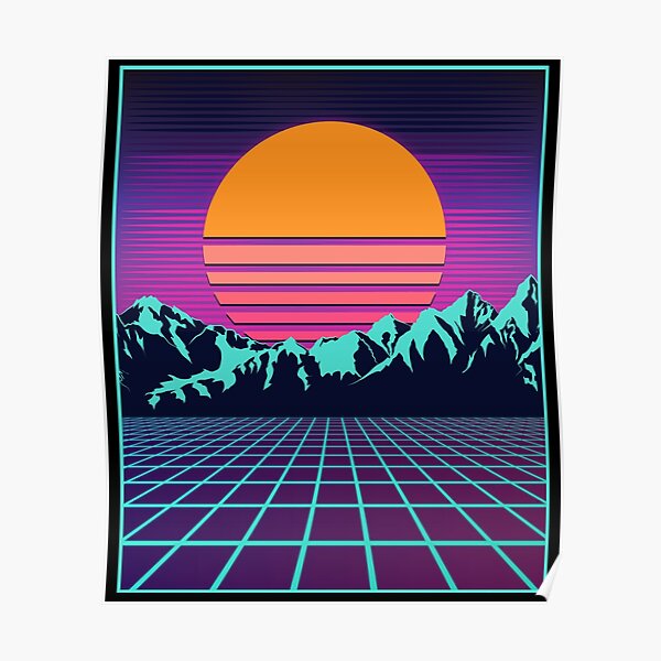 80s Aesthetic Sun