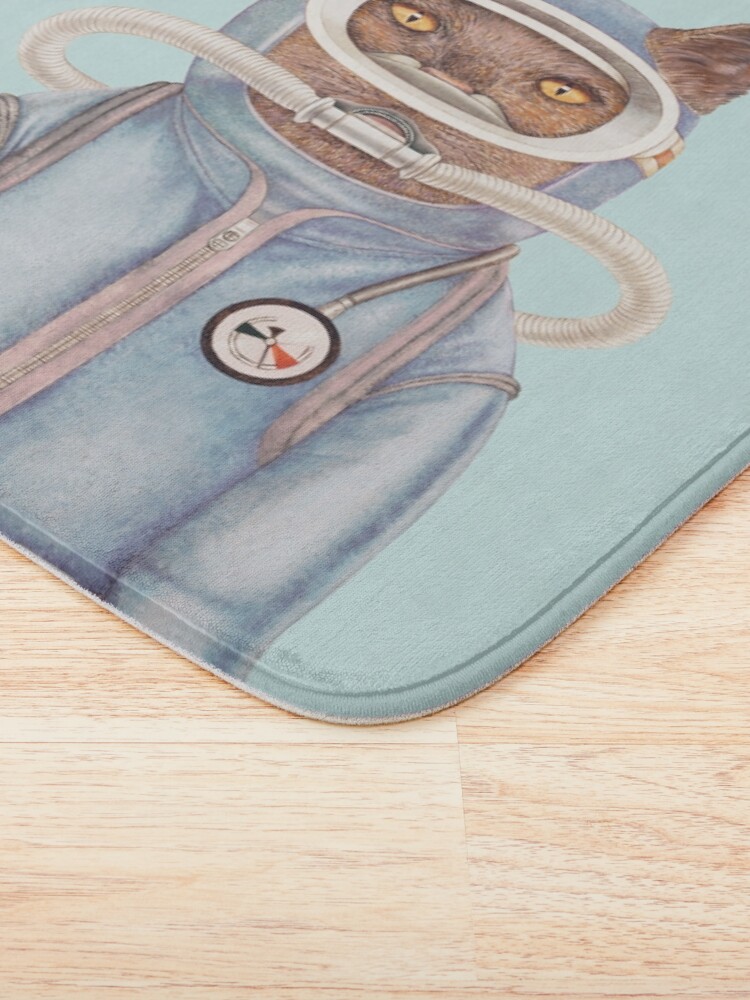 Thumbnail 3 of 6, Bath Mat, Aquatic Cats designed and sold by AnimalCrew.