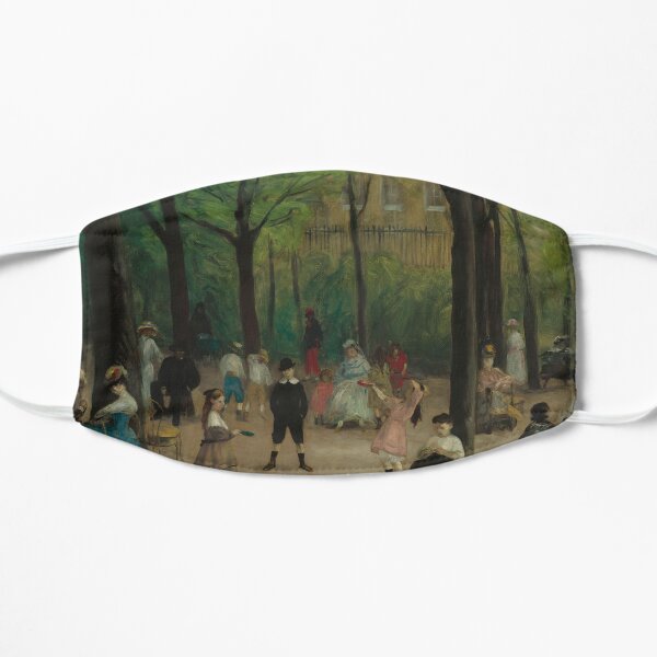 Luxembourg Gardens Oil Painting by William James Glackens Flat Mask
