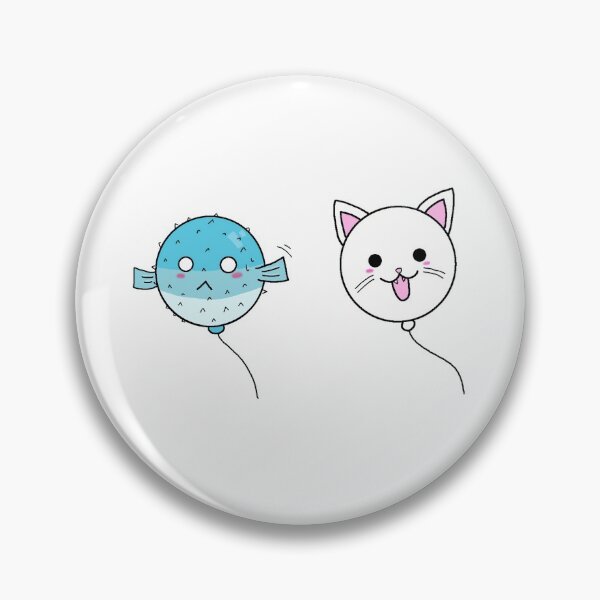 Item preview, Kitten who wants to hug the puffer fish designed and sold by Hitsill.