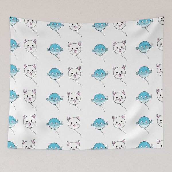 Item preview, Kitten who wants to hug the puffer fish designed and sold by Hitsill.