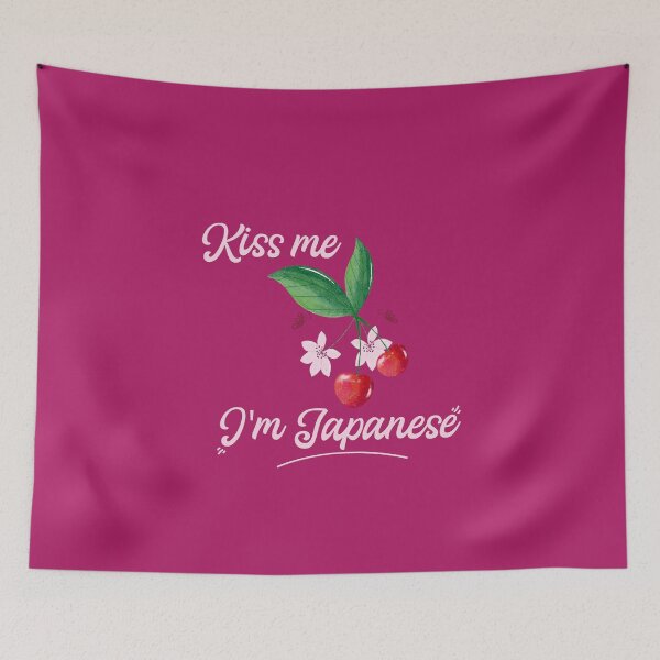 Item preview, Kiss me, I'm Japanese ,Cherry Blossom designed and sold by aminosile.