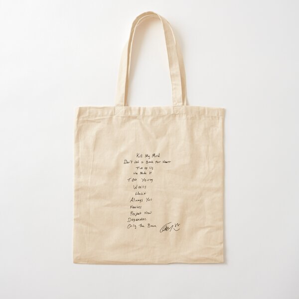 WALLS TRACK LIST // LOUIS TOMLINSON Cotton Tote Bag