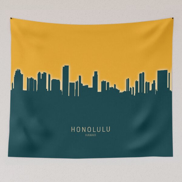 Item preview, Honolulu Hawaii Skyline designed and sold by ArtPrints.