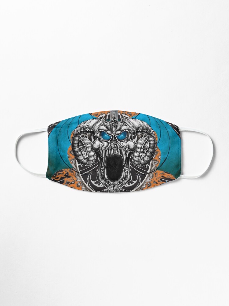 Alternate view of Blue Demon Wings & Skull Mask Mask