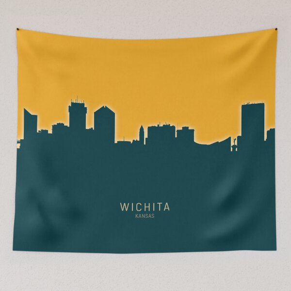 Item preview, Wichita Kansas Skyline designed and sold by ArtPrints.