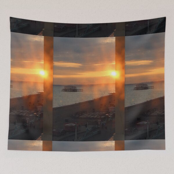 Item preview, Sunset over West Pier designed and sold by pinkal.