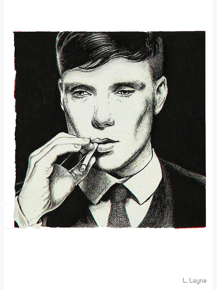 Tommy Shelby Art  Art, Blind drawing, Peaky blinders