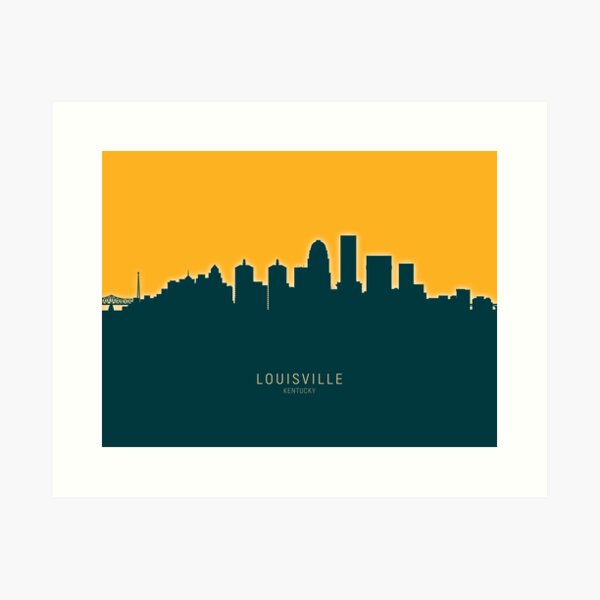 Item preview, Louisville Kentucky City Skyline designed and sold by ArtPrints.