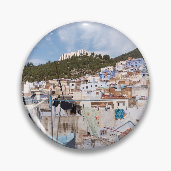 Item preview, Rooftops of Chefchaouen - The Blue City, Morocco designed and sold by TRVLR Designs.