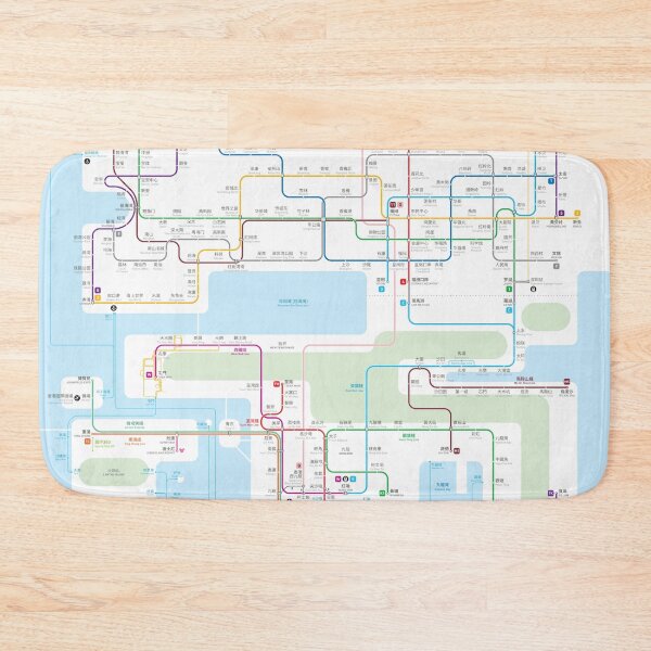 Item preview, Hong Kong-Shenzhen metro map designed and sold by Jug Cerovic.