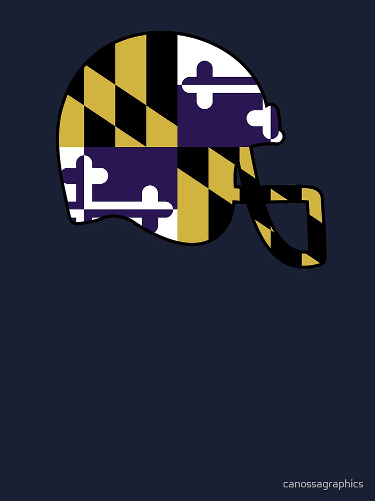 Ravens helmet concept featuring the Maryland flag pattern. #ravensflock  #baltimore