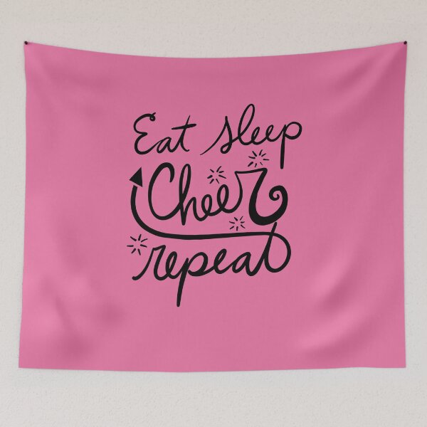 Item preview, Eat Sleep Cheer Repeat  designed and sold by FrictionMaxxing.